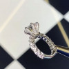 3ct Round Cut White Sapphire Engagement Ring
