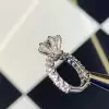 3ct Round Cut White Sapphire Engagement Ring