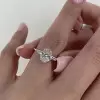 3ct Three-stone Oval Cut Engagement Ring
