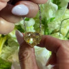 7ct Heart Cut Yellow Sapphire Pendant Necklace