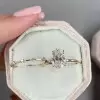 3ct Oval Cut White Sapphire 3pcs Bridal Set in Gold