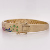Flush Set Multicolor Sapphire Rainbow Starry Bangle
