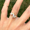 1.5ctw Marquise Cut White Sapphire Ring