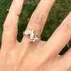 1.5ctw Marquise Cut White Sapphire Ring