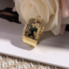 4ctw Flush Set Brown and White Sapphire Starry Band Ring