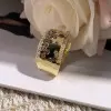 4ctw Flush Set Brown and White Sapphire Starry Band Ring