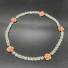 Marquise Cut White Sapphire Rose Necklace