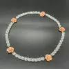 Marquise Cut White Sapphire Rose Necklace