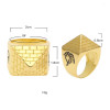 Pyramid Hip Hop Men's Ring In Alloy