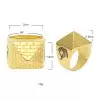 Pyramid Hip Hop Men's Ring In Alloy