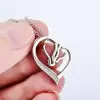 Handmade Sterling Silver Mom&Baby Horse Necklace