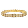 Fancy Yellow Oval Shaped Diamond Bracelet Wrist Chain