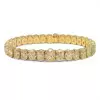 Fancy Yellow Oval Shaped Diamond Bracelet Wrist Chain