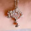 Handmade Tree Pendant 925 Sterling Silver Necklace