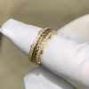 Round Cut White Sapphire Love Knot Wedding Band Set