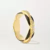 Black Enamel Infinity Eternity Ring