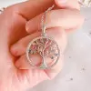 Handmade Colorful Tree Pendant Sterling Silver