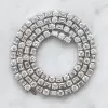 49ctw Round and Emerald Cut Tennis Necklace