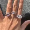 4.5ct Three-stone Radiant Cut Engagement Ring