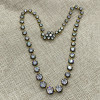 26ctw Round Cut Two Tone Riviere Necklace