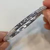 Baguette Cut White Sapphire Tennis Bangle