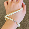 6MM Created Pearl Statement Necklace