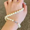 6MM Created Pearl Statement Necklace