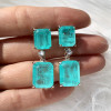 32ctw Paraiba Tourmaline Drop Earrings
