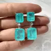 32ctw Paraiba Tourmaline Drop Earrings