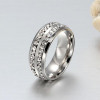 1.25ct Round Cut White Sapphire Eternity Band for Men
