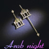 Asymmetrical Earrings Building Series Arab Night