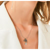 African Prairie Series Zebra Pendant Necklace