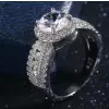 2ct Round Cut Halo Engagement Ring