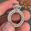 Handmade Amazing Design Cushion Cut Engagement Ring