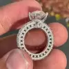Handmade Amazing Design Cushion Cut Engagement Ring