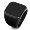 18mm Width Titanium Steel 4 Colors Men's Ring Band