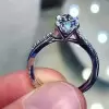 Handmade 1.70ct Marquise Solitaire Ring with Intertwine Diamond Band