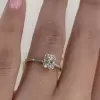 4ct Three-stone Radiant Cut Engagement Ring in Gold