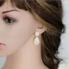 Handmade 5.8 Ct Teardrop 925 Silver Earrings
