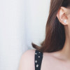 Heart Cut White Sapphire Stud Earrings