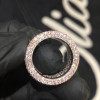 9.75ct Micro-pave Setting Emerald Cut Eternity Band in Rose Gold