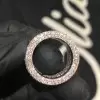 9.75ct Micro-pave Setting Emerald Cut Eternity Band in Rose Gold
