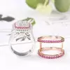 6.8ct Princess Cut White Sapphire Interchangeable Bridal Sets In Rose Gold