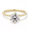 3ct Round Cut White Sapphire 5pcs Bridal Set in Gold