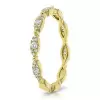 3ct Round Cut White Sapphire 5pcs Bridal Set in Gold