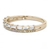 3ct Round Cut White Sapphire 5pcs Bridal Set in Gold