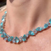 57ctw Pear Cut Paraiba Tourmaline Statement Necklace