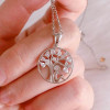 Handmade Under Tree Sterling Silver Necklace