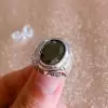 Handmade Oval Cut 925 Sterling Silver Men's Ring