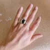 Handmade Oval Cut 925 Sterling Silver Men's Ring